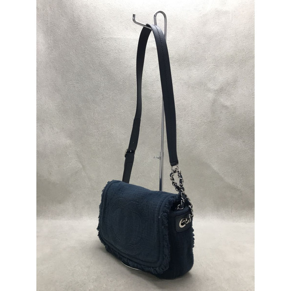 Chanel Canvas Plain Cocomark Chain Shoulder Bag - Picture 2 of 6